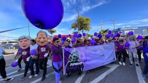 Imagem da notícia - CAIMI Dr. André Araújo realiza caminhada alusiva ao mês de junho violeta