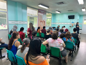 Imagem da notícia - Outubro Rosa: Policlínica Codajás encerra semana de atividades destinadas às mulheres cis e LGBTQIAP+ com útero
