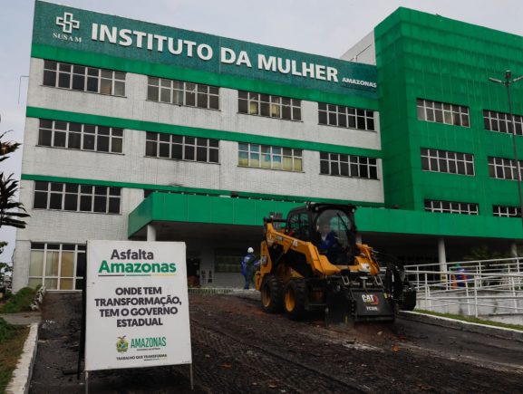 Governo do Amazonas prossegue com obras de infraestrutura na área externa do Complexo Hospitalar Sul